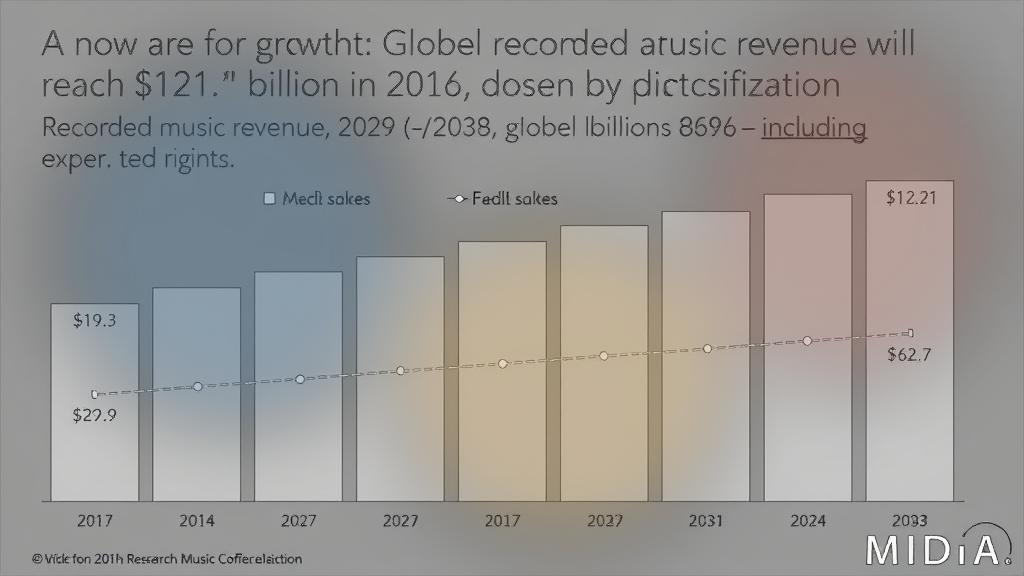 MIDiA Research, 2033년 글로벌 음반 소매 매출 1211억달러 전망